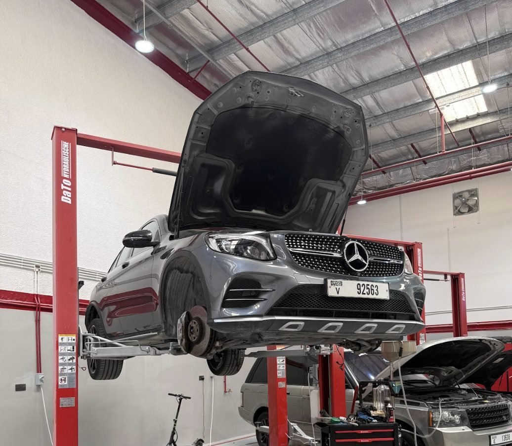Brakes and suspension work at Kaiman Auto Dubai