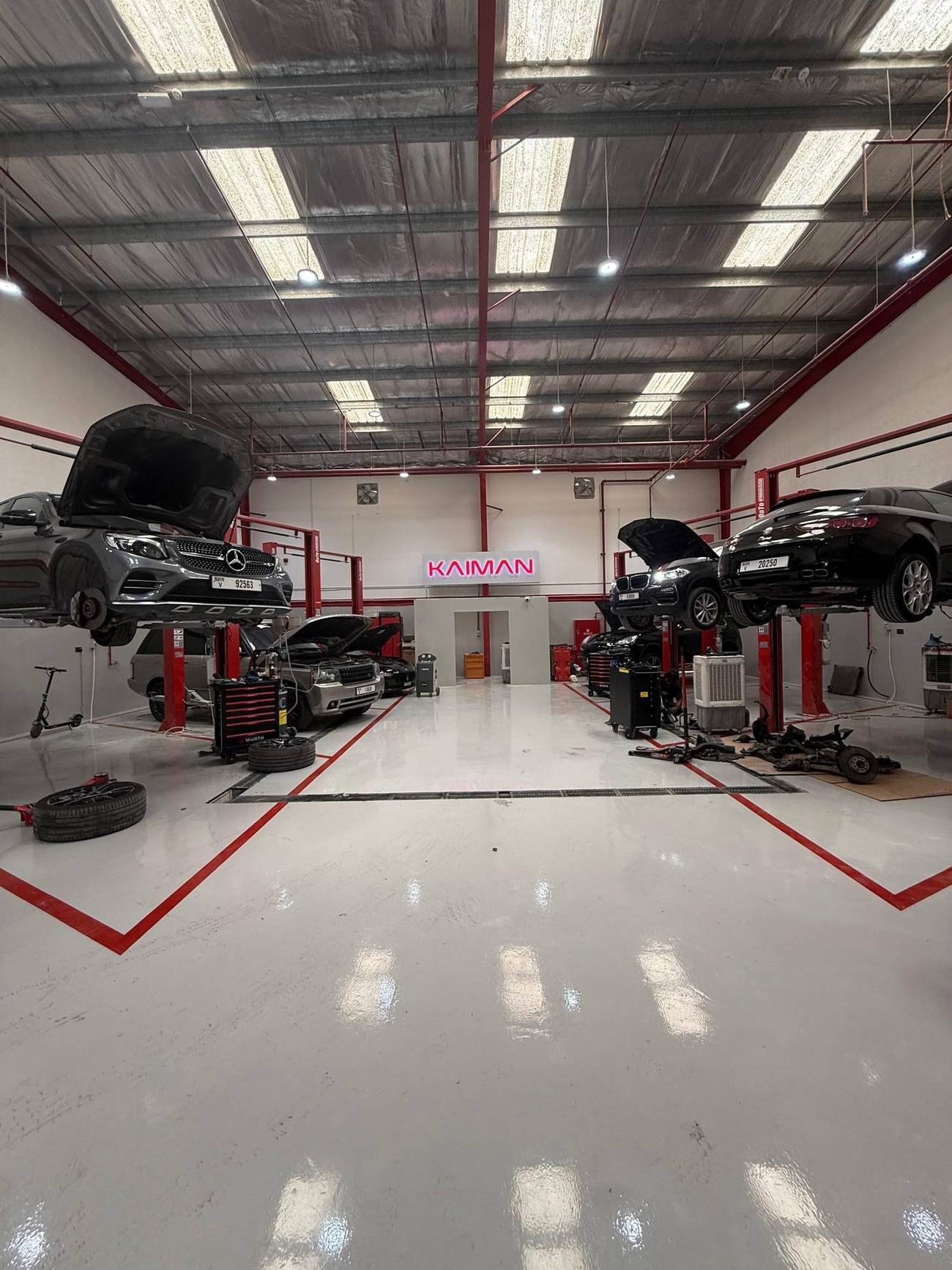 Kaiman Auto workshop in Dubai Investment Park